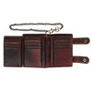 CTM Men's Leather American Flag Bifold Chain Wallet with Snap Closure - 4 of 4