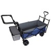 Whisen 480Lbs Collapsible Wagon with Canopy, Wagon Cart with 7" All-Terrain Wheels & Push Handle - 3 of 4