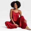 Women's Luxury Collection Satin Tank Top and Pants Pajama Set - Auden™ - 3 of 3