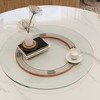 23.6" Lazy Susan for Table Top Sintered Stone Rotating Serving Tray for Dining Table, Kitchen Lazy Susan Organizer - 2 of 4