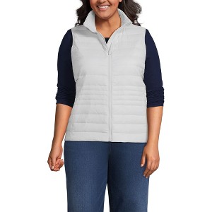 Lands' End Women's Wanderweight Packable Ultralight Down Vest - 1 of 4