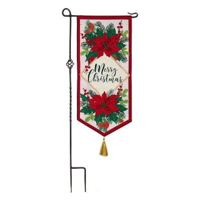 Evergreen Christmas Poinsettias Everlasting Impressions Textile Décor