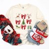 Simply Sage Market Women's Coquette Christmas Collage Long Sleeve Garment Dyed Tee - 3 of 4