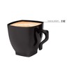 Smarty Had A Party 2 oz. Black Square Plastic Mini Coffee Tea Cups (240 Cups) - image 4 of 4