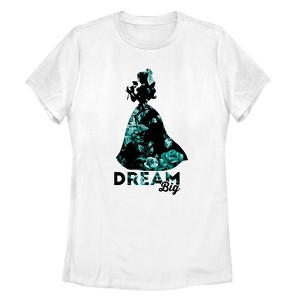 Women's Beauty and the Beast Belle Dream Big Floral Print T-Shirt - 1 of 4