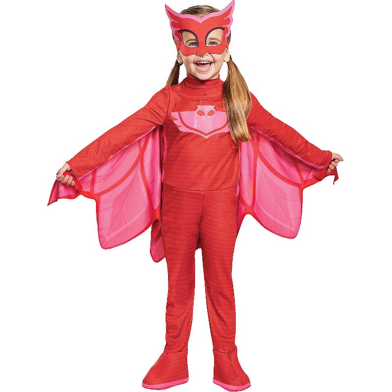 Disguise Toddler Girls' PJ Masks Deluxe Light-Up Gekko Jumpsuit Costume - Size 4-6 - Red, 1 of 2