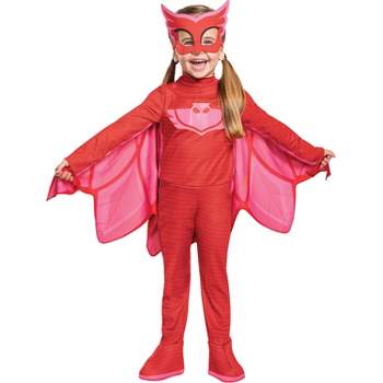 Disguise Toddler Girls' PJ Masks Deluxe Light-Up Gekko Jumpsuit Costume - Size 4-6 - Red