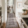 Acekool Vintage Floral Washable Area Rug, Soft Low-Pile Carpet, Non-Slip TPR Backing, velvet Cotton for Living Room, Bedroom, Entryway - 3 of 4