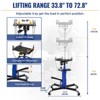 Heavy Duty 2-Plunger Transmission Jack with 2-Stage Hydraulic Telescopic Lift, Foot Pedal  & 360 Degree Swivel Wheels, 1322 LBS Capacity - 3 of 4