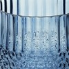 HomeRoots 8" Blue Geometric Cylinder Glass Table Vase - 4 of 4