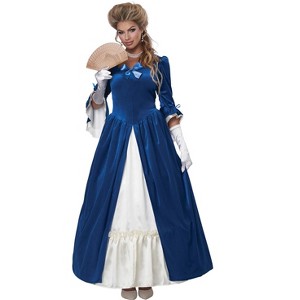 California Costumes Colonial Era Dress/Martha Washington Adult Costume, X-Large - 1 of 3