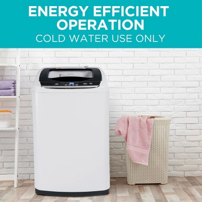 Compact White Stainless Steel Top-Loading Portable Washer