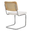NicBex Dining Chairs Set of 2 Upholstered Chair Mid-Century Modern Chair with Natural Cane Back, Velvet Accent for Kitchen, Bedroom, Green - 4 of 4