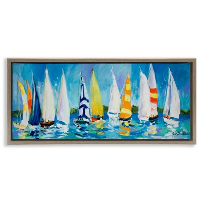 Stupell Industries Regatta Sailboat Fleet, 31" x 14"