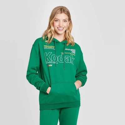 Women s Kodak Hooded Graphic Sweatshirt Green S Target