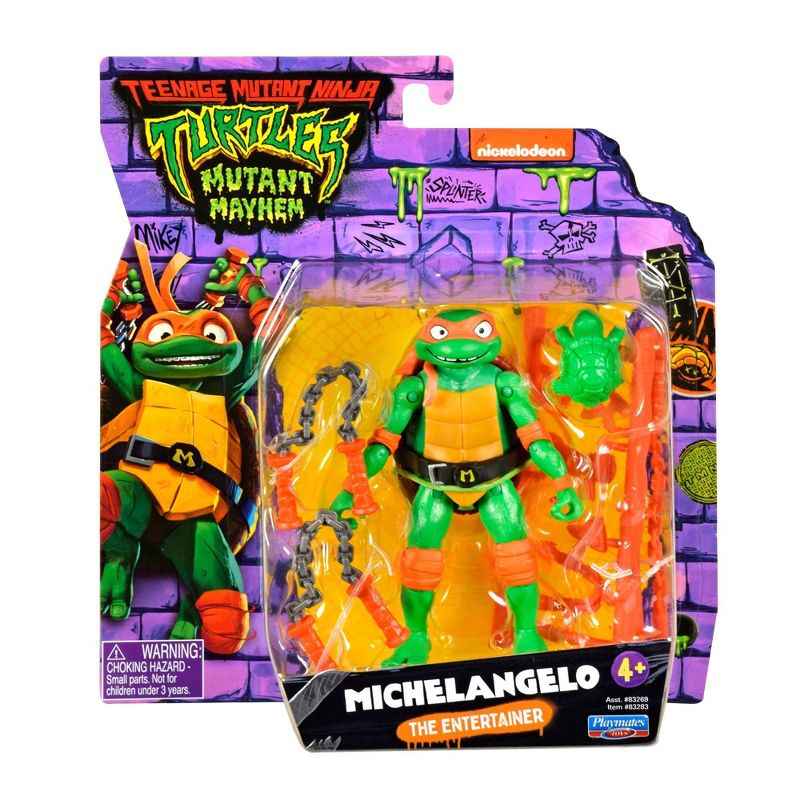 Teenage Mutant Ninja Turtles: Mutant Mayhem Michelangelo Action Figure, 3 of 11