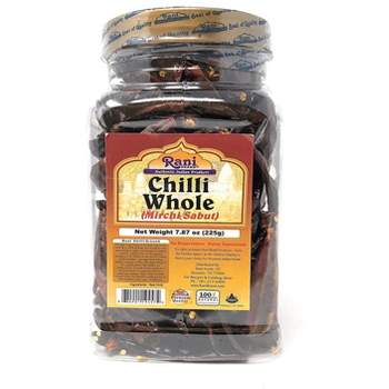 Chilli Whole Stemless - 8oz (225g) - Rani Brand Authentic Indian Products