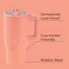 HydroJug Traveler - Water Bottle with Handle & Flip Straw - Leak Resistant Tumbler, Insulated, Stainless Steel & Rubber Base - 2 of 4