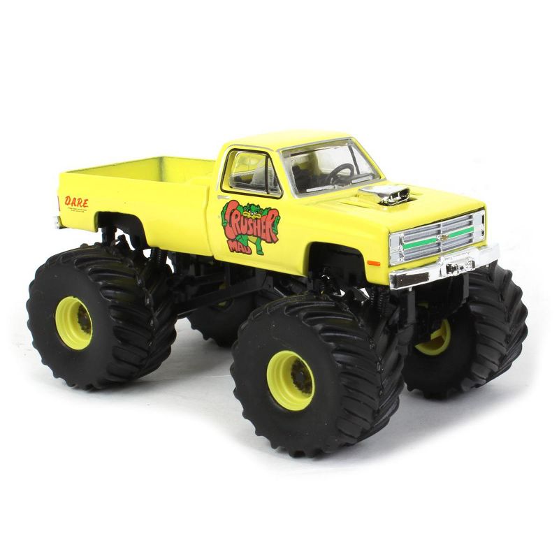 Greenlight 1/64 1987 Chevy Silverado Monster Truck, Mad Crusher, Kings of Crunch 10 49100-C, 2 of 6