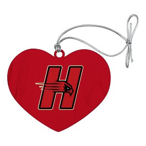 University of Hartford Primary Logo Heart Love Wood Christmas Tree Holiday Ornament - 1 of 3
