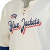 NHL Columbus Blue Jackets Women's Natural Long Sleeve Fleece Hooded Sweatshirt - 3 of 3