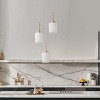 Dewdrop Cluster Pendant, 3-Light Deep Gold & Frosted Glass, Adjustable Cord, ETL for Kitchen - 4 of 4