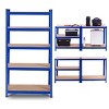 Adjustable 30''x59''5 Level Garage Tool Shelf Storage 2000lbs Capacity - 3 of 4