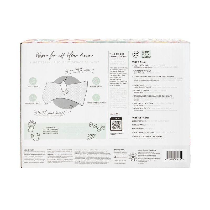 The Honest Company Plant-Based Baby Wipes made with over 99% Water - Variet Pack - 648ct, 3 of 10