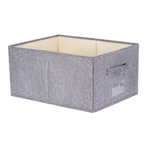 Unique Bargains Fabric Foldable Closet Storage Bins with Handles - 1 of 4