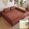 Sapphtopaz Convertible Couches for Living Room Upholstered Floor Sleeper Sofa Memory Foam Sofa Bed with 2 Pillows Sleeping Mattress for Bedroom - 3 of 4