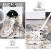 Washable Modern Abstract Area Rug, Soft Marble Pattern Non-Slip Carpet for Living Room, Kitchen, Playroom - 2 of 4