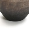 LuxenHome Round Ceramic Flower Vase, 13 Inch Tall Brown Terracotta Vases, Vintage Large Rustic Pottery for Living Room Decor Home Decor - 3 of 4
