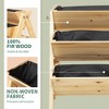3-Tiers Vertical Raised Garden Beden Elevated Planter Boxes, Plant Stand with Side Hooks & Storage Clapboard, Drainage Holes, Bed Liner - 4 of 4