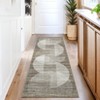 Modern Area Rugs Washable Contemporary Accent Carpet Non Slip Stain Resistant Geometric Floor Cover for Living Room Bedroom Kitchen - 4 of 4