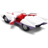 Mach 5 White with Red Stripes and Interior "Speed Racer" (1967) TV Series "Anime Hollywood Rides" 1/32 Diecast Car Model by Jada - 4 of 4