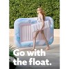 Sloosh Inflatable Suntanning Float Bed with Pillow, Suntan Tub Floatie Raft Tanning Pool for Adult - 2 of 4