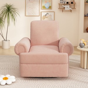 TinyHomie Manual Recliner Sofa Swivel Recliner Rocker Chair with Adjustable Backrest for Living Room Bedroom - 1 of 4