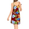 LA LEELA Women's Vacay Holiday Beach Summer Beachwear Sleeveless Casual Dress Spaghetti Strap Nightshirts Slip Nighty - 3 of 4