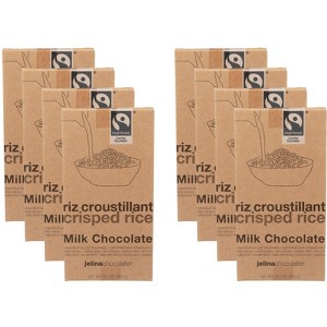 Jelina Chocolatier Crisped Rice Milk Chocolate - Case of 8 - 3.52 oz - 1 of 2