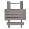 CAVINAS Foldable Square Patio Table,Solid Wood Outdoor Side Table,Space-Saving End Table for Backyard,Balcony,Garden,Grey - 4 of 4