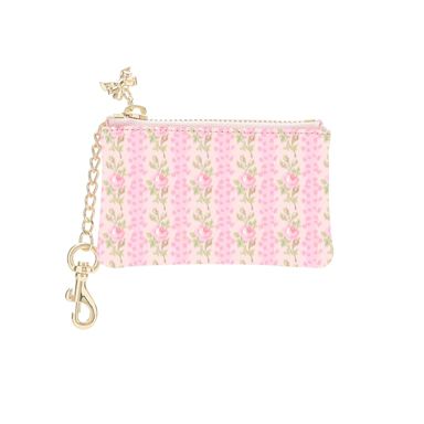 LoveShackFancy x Target – Case-Mate Blooming Heirloom Printed PU Zipper Coin Pouch Strawberry Macaroon