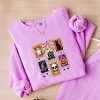 Simply Sage Market Coquette Halloween Stamps Lightweight Garment Dyed Sweatshirt - 3 of 4