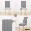 Deconovo Stretch Jacquard Dining Chair Slipcovers ¨C Washable Form-Fit Seat Covers for 18¨C24 in Chairs, 4-Pack - 4 of 4