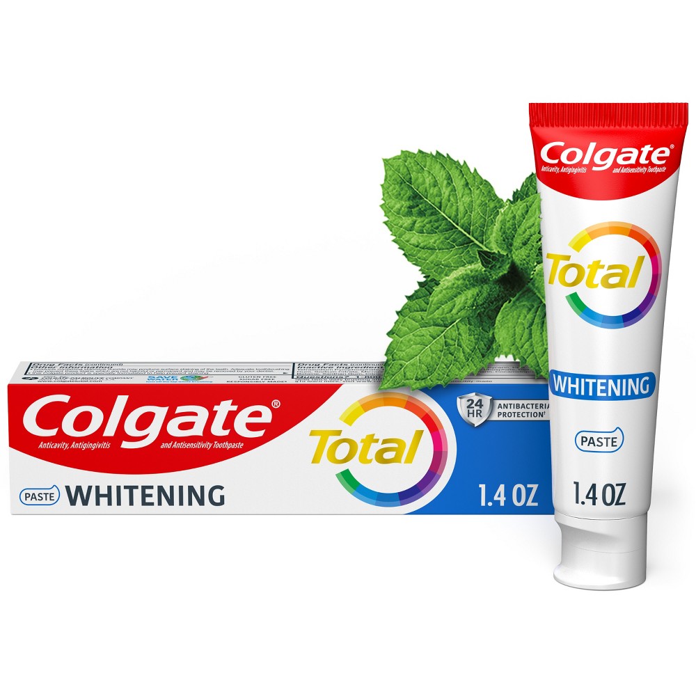 Photos - Toothpaste / Mouthwash Colgate Total Travel Size Whitening Paste Toothpaste - Trial Size - 1.4oz 
