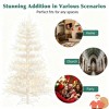 6 FT Pre-Lit Aspen Fir Artificial Christmas Tree with 623 Snow-Flocked Branch Tips & 420 Warm White LED Lights – Hinged Xmas Tree for Home & Party - 3 of 4
