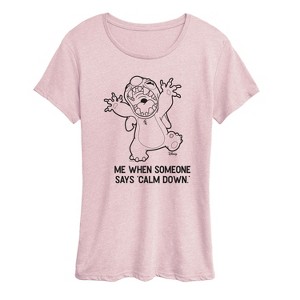 Women's - Disney - Calm Down Short Sleeve Graphic T-Shirt - 1 of 3