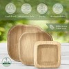 Palm Naki Square Palm Leaf Condiment Bowls (40 Count), Disposable, Compostable, Biodegradable - 3 of 4