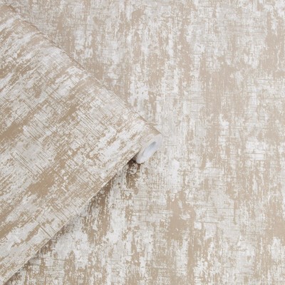 Whinfell Champagne Metallic Removable Washable Wallpaper