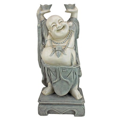 Design Toscano Jolly Hotei Buddha Statue - Off-White