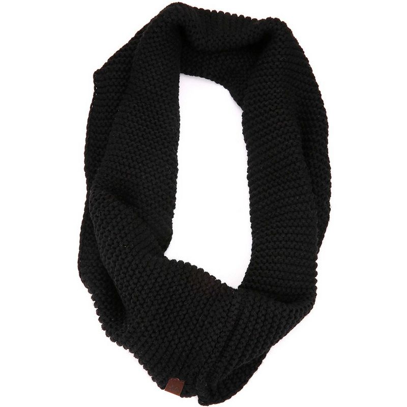 Mio Marino | Women's Cable Knit Infinity Circle Scarf, 3 of 4